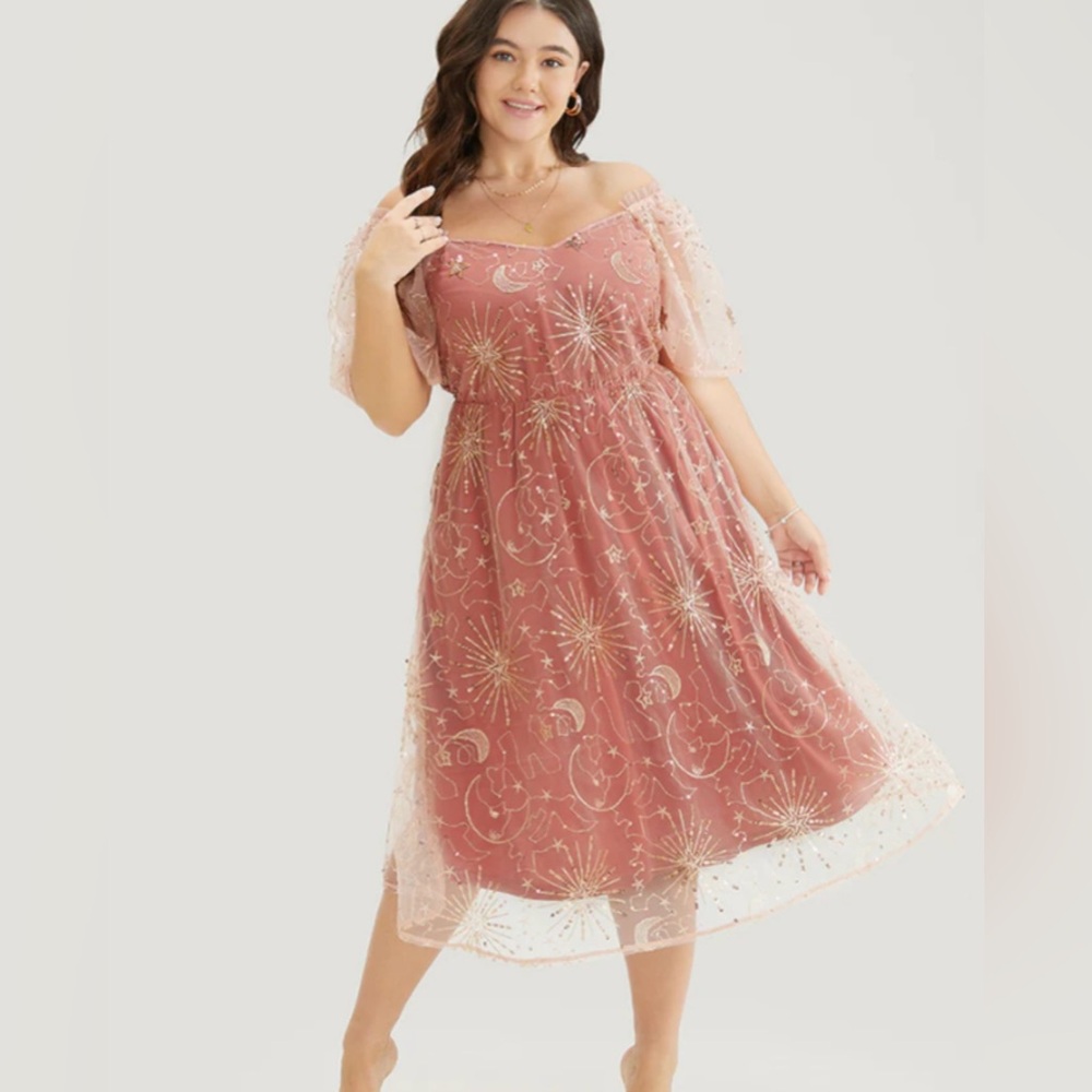 Plus Size Bloom Chic Celestial Dress